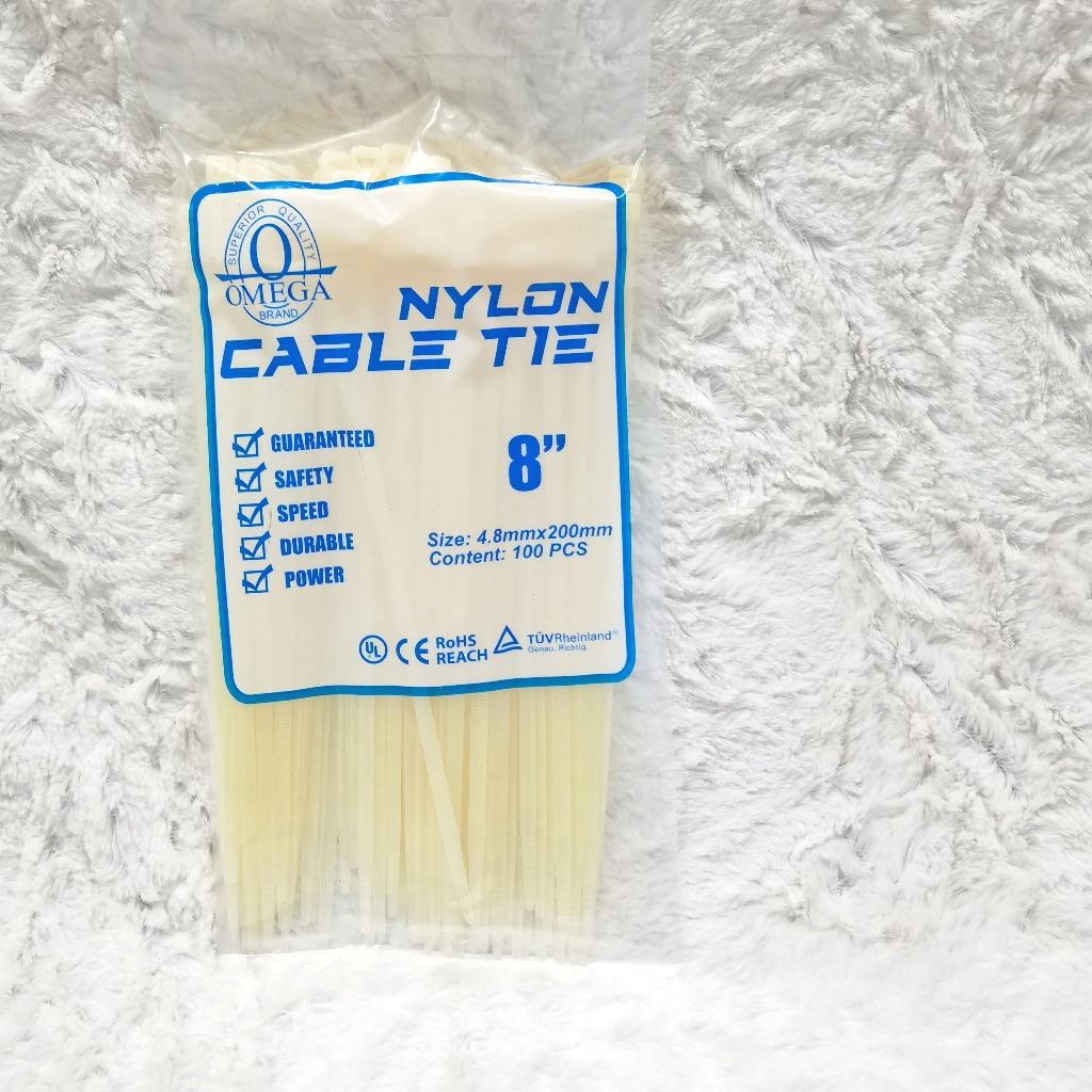 OMEGA Nylon Cable Tie 4 6 8 Multi purpose Plastic Zip Tie Wire ...