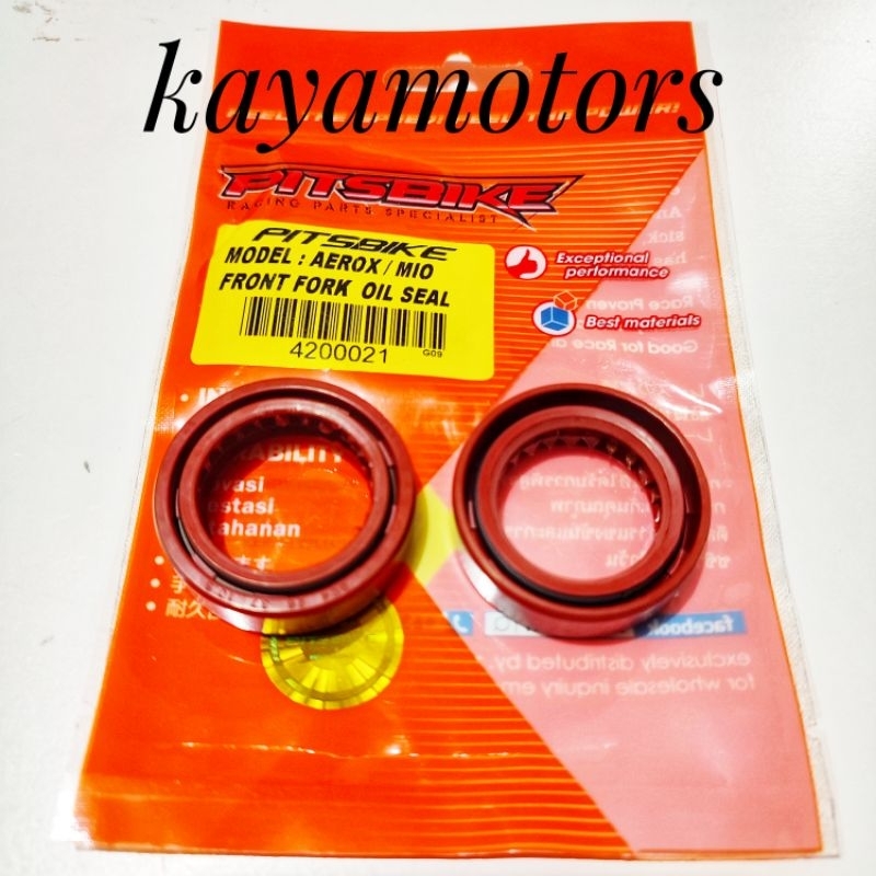 Pitsbike front fork oil seal Aerox 26x37x10.5 (2 pcs set) Shopee