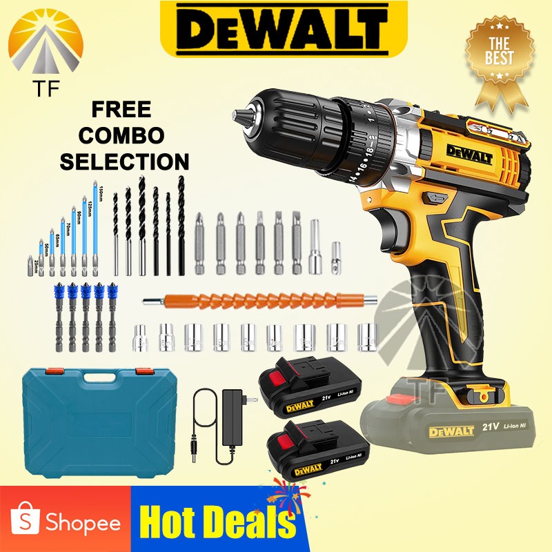 Dewalt 18v combi drill & 2 batteries best online price