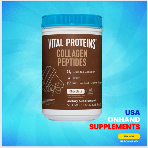 USAOnhand| Vital Proteins, Collagen Peptides, Chocolate, 13.5 oz (383 g ...