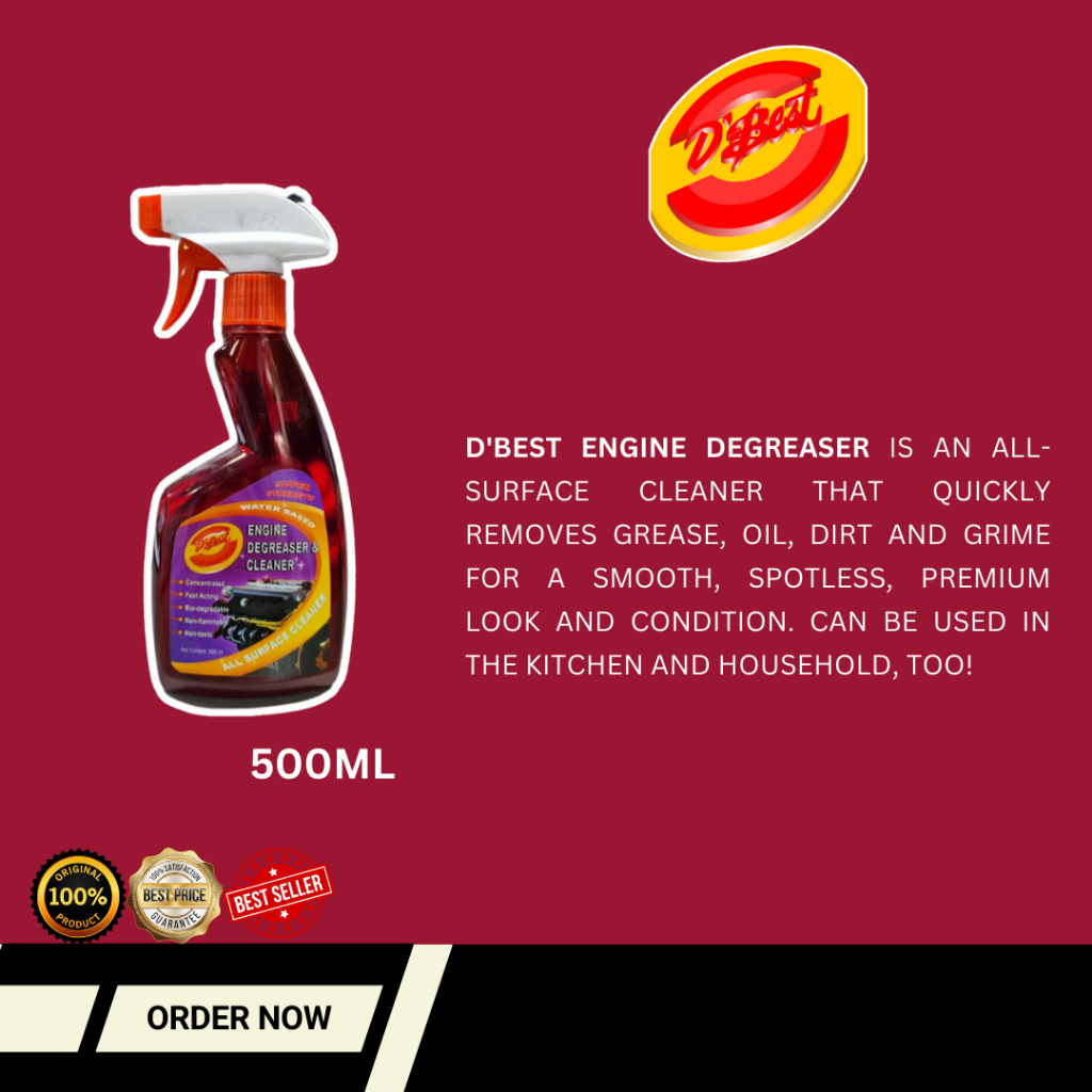 D'BEST ENGINE DEGREASER AND CLEANER (500 ML) Shopee Philippines