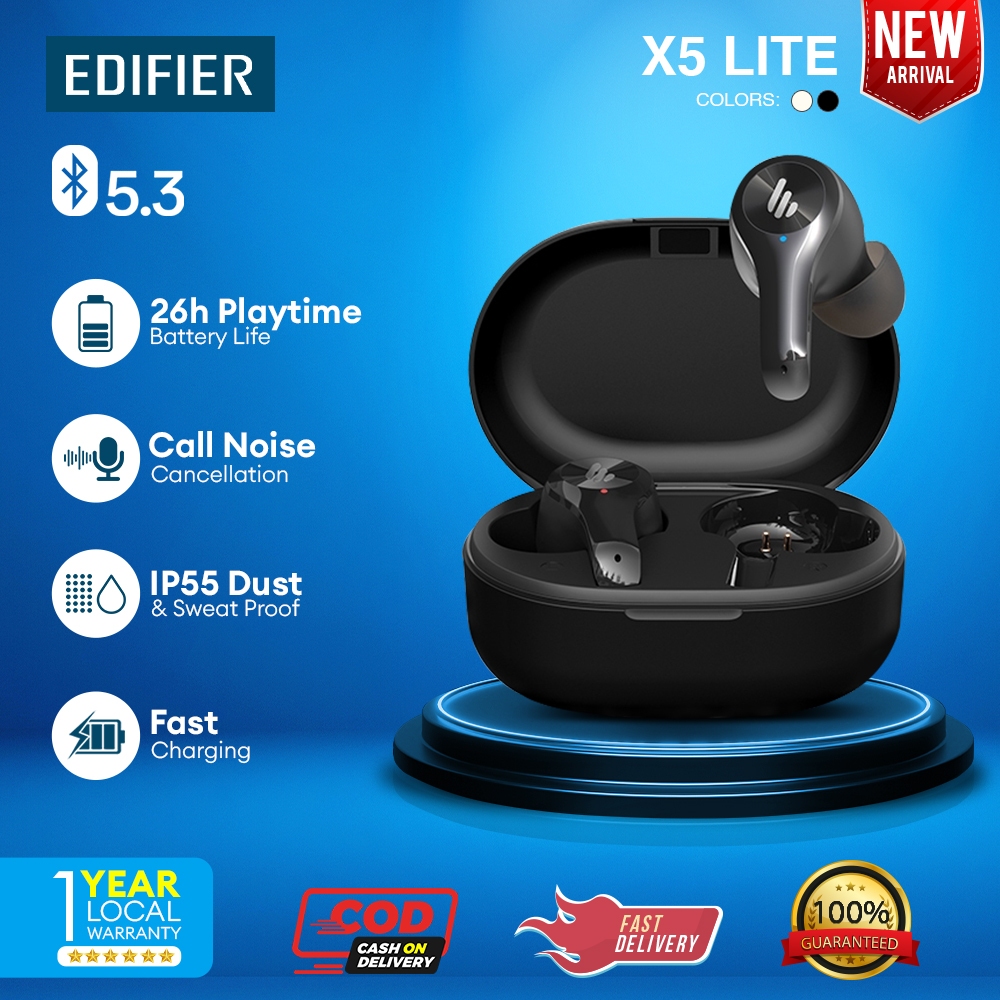 Edifier X5 Lite TWS - True Wireless In-Ear Earphone / usb type c / IP55 ...