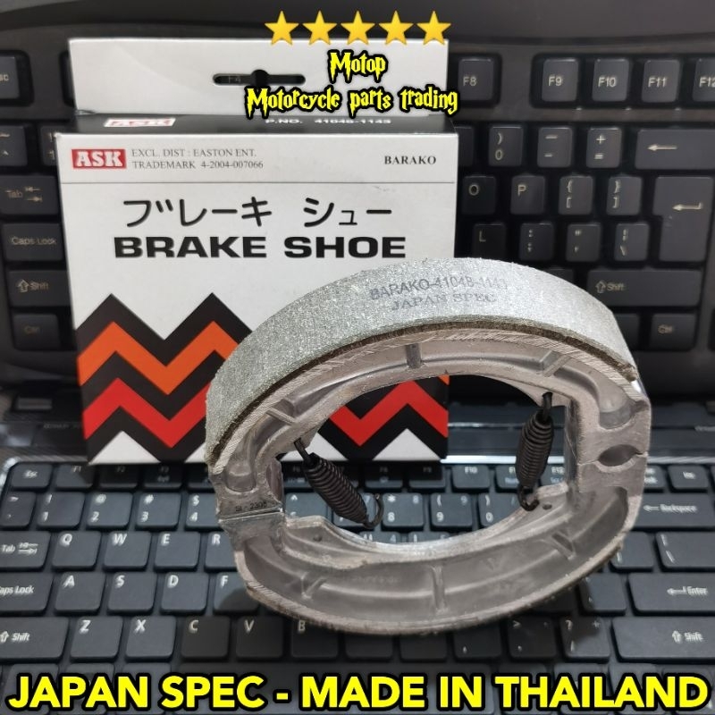 ASK BRAKE SHOE FOR BARAKO JAPAN SPEC MADE IN THAILAND Shopee
