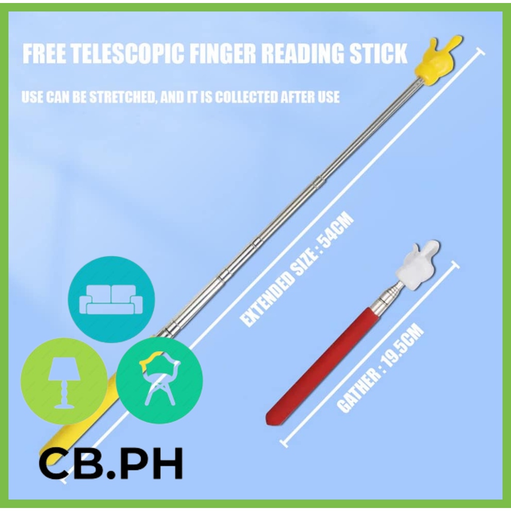 CB.PH Telescopic Teachers Pointer Rod Finger Design Retractable ...