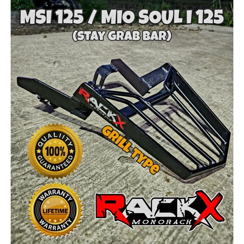 RACK X MONORACK FOR MSI 125 / MIO SOUL I 125 (STAY GRAB BAR) GRILL