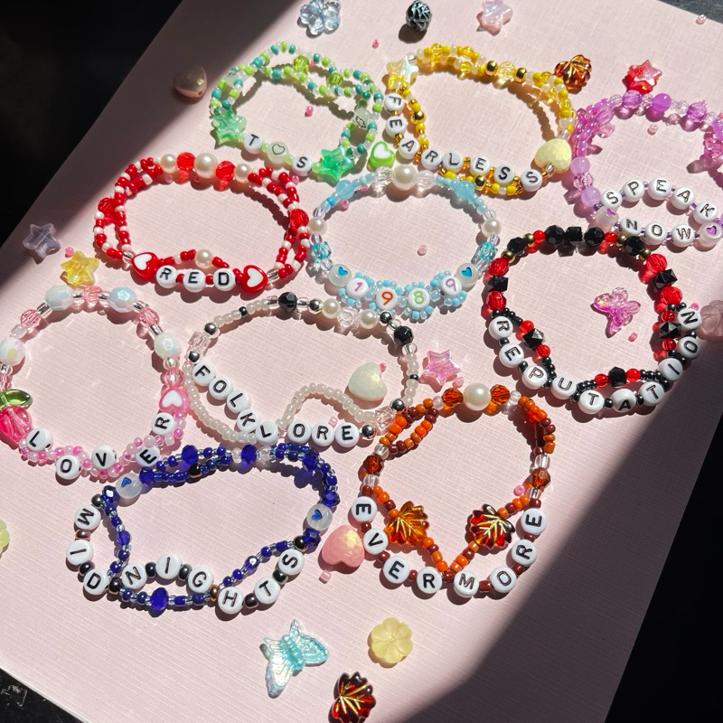 Customized Friendship Bracelet Premium Designs- Taylor Swift inspired ...