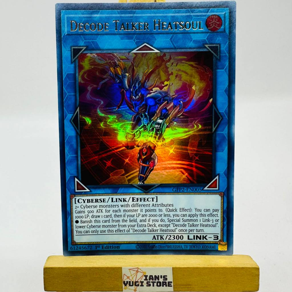 Yu Gi Oh Decode Talker Heatsoul Ultra Rare Gfp Shopee Philippines