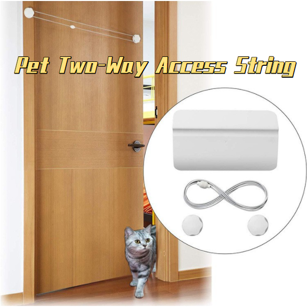 Pet Dog Cat Door Gate Barrier Fence String Adjustable For Pet Dog Cat ...