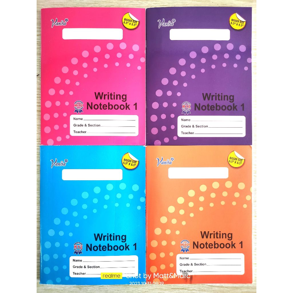 VANDA K12 Writing Notebook 1 bigger size spacing SOLD PER PIECE ...