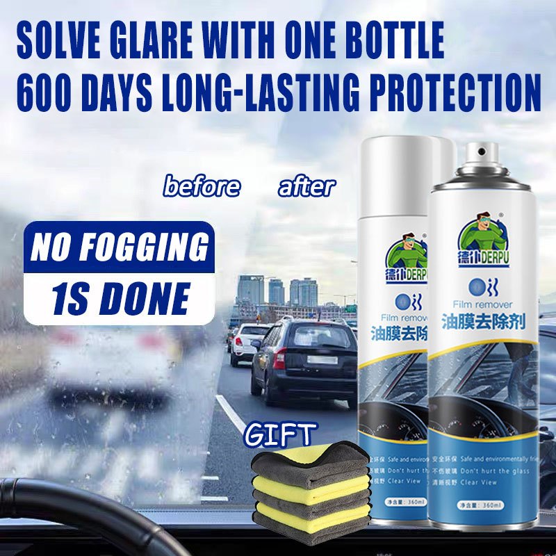 【1s Easily removed】windshield cleaner Deep clean acid rain remover for