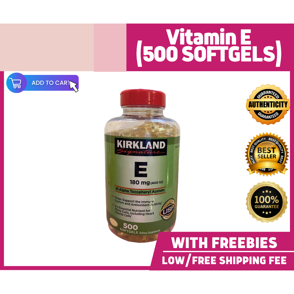 Kirkland Vitamin E (500 SOFTGELS) Shopee Philippines