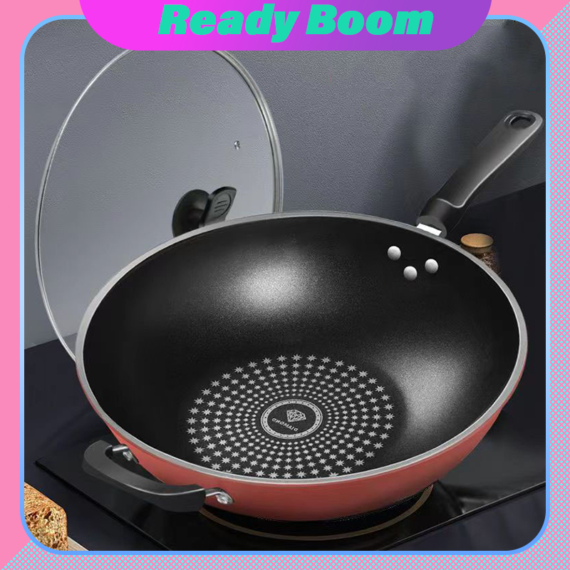 32CM/34CM Nonstick Frying Pan with Lid, Non Toxic PFOA Free, Even ...