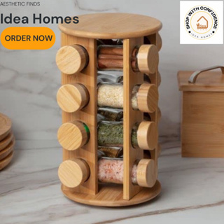 3 Tier Bamboo Wooden Expandable Spice Rack – Zribamboo