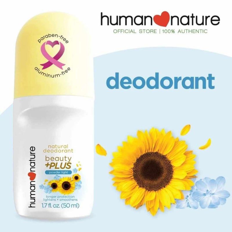 H♥️N Human Nature Deo Beauty +PLUS Roll-on Deodorant (Powder Light ...