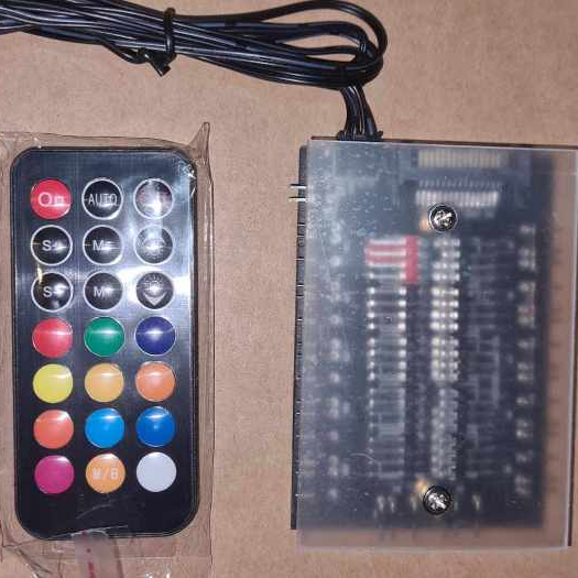 ARGB 5V 3 Pin Controller + PWM LED 2 in 1 Sync Splitter Hub SATA with ...