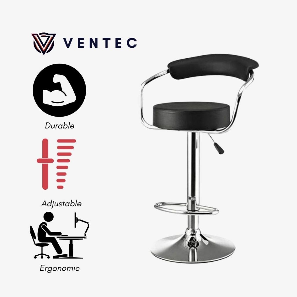 Ventec Swivel AirLift Adjustable High Chair Versatile Hydraulic Bar