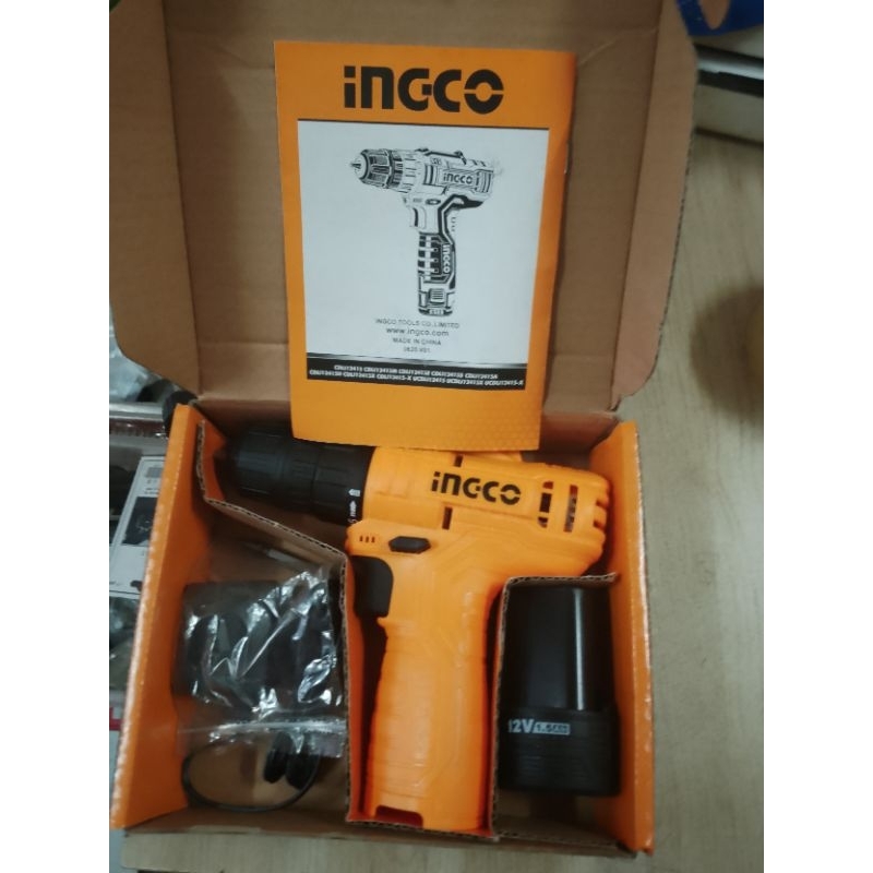 INGCO 12V CORDLESS DRILL AVAILABLE ONHAND 1PC BATTERY Shopee Philippines