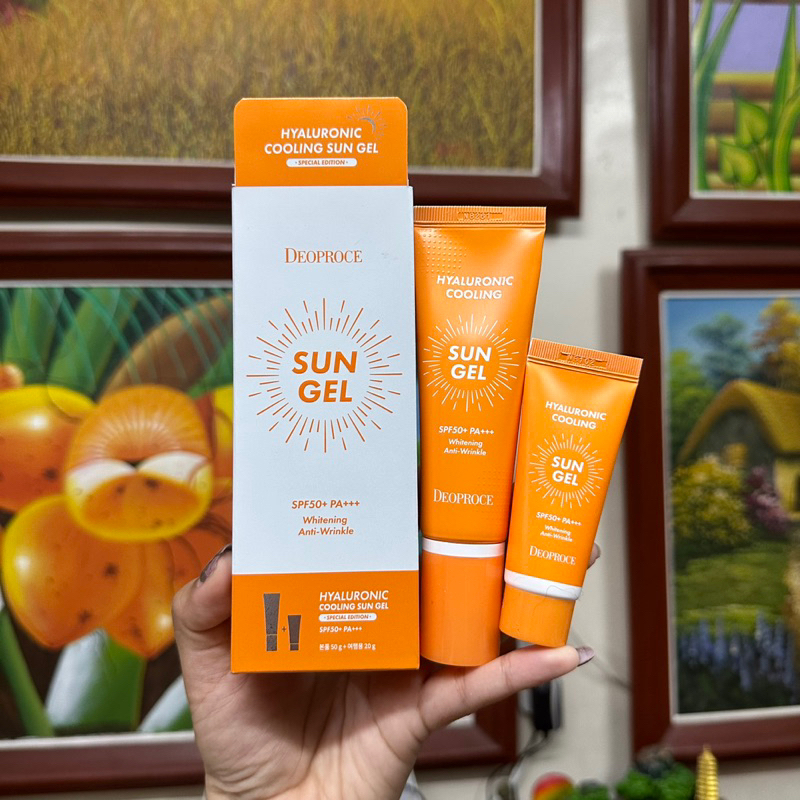 Deoproce Hyaluronic Cooling Sun Gel SPF50+ PA+++ 50ml ORIGINAL NEW ...