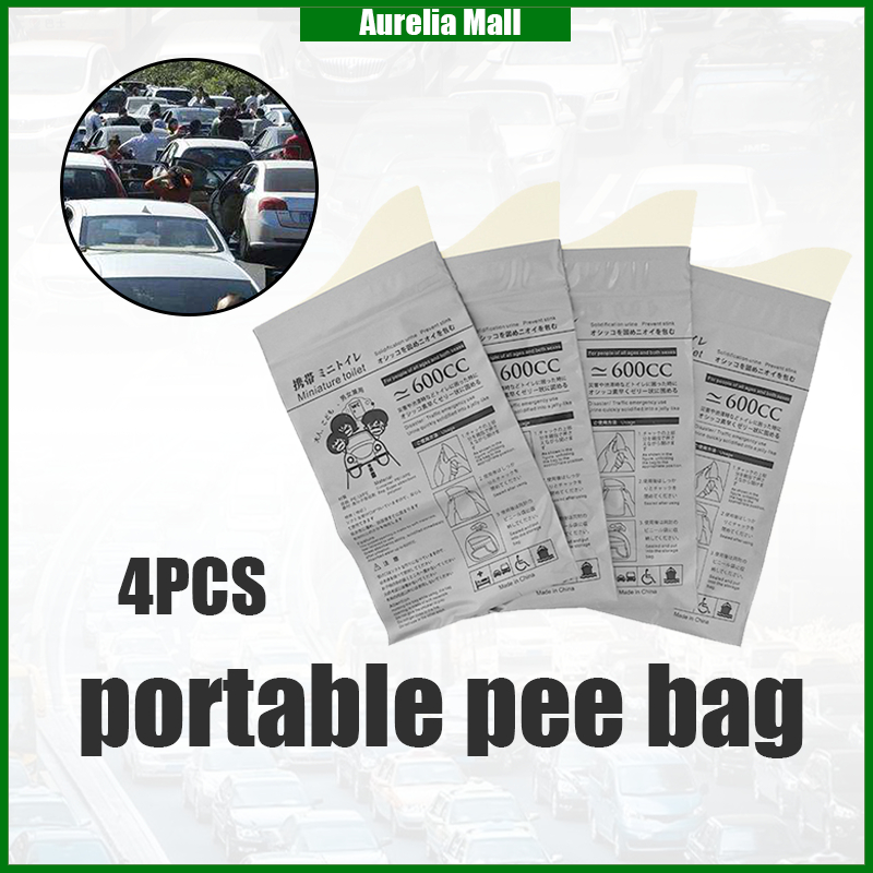 4PCS Disposable Portable Emergency Urinal Bag Car Urine Bag Vomit Bags