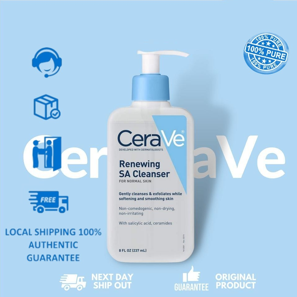 Cerave Sa Renewing Cleanser For Normal Skin 8oz 237ml Cerave Sa