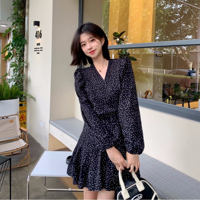 French Polka Dot Dress