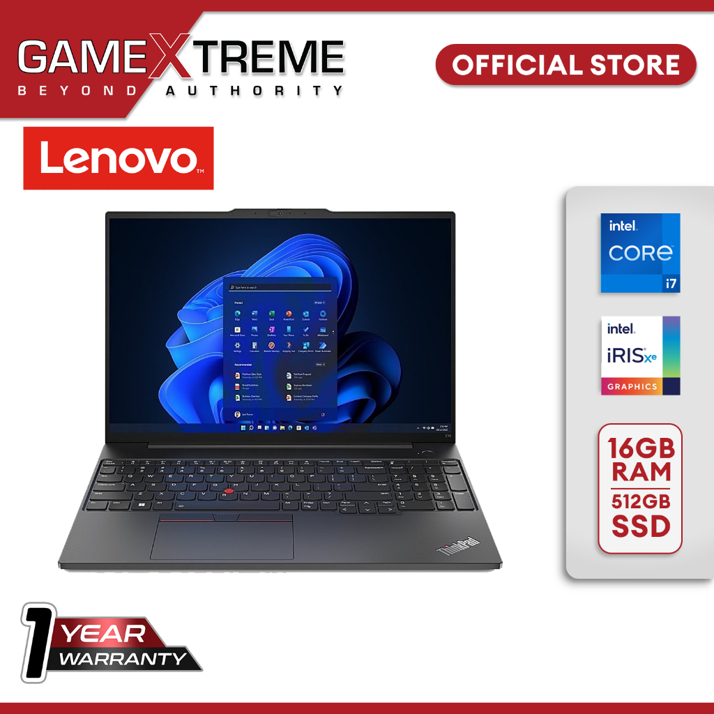 Lenovo ThinkPad E16 Gen 1 16" Laptop intel core i71355U 16GBRAM/512GB
