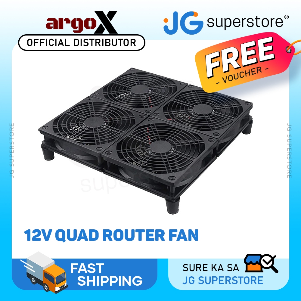 Argox 5V/12V External Quick Cooling Router Fan 1500-3000rpm Low-Noise ...
