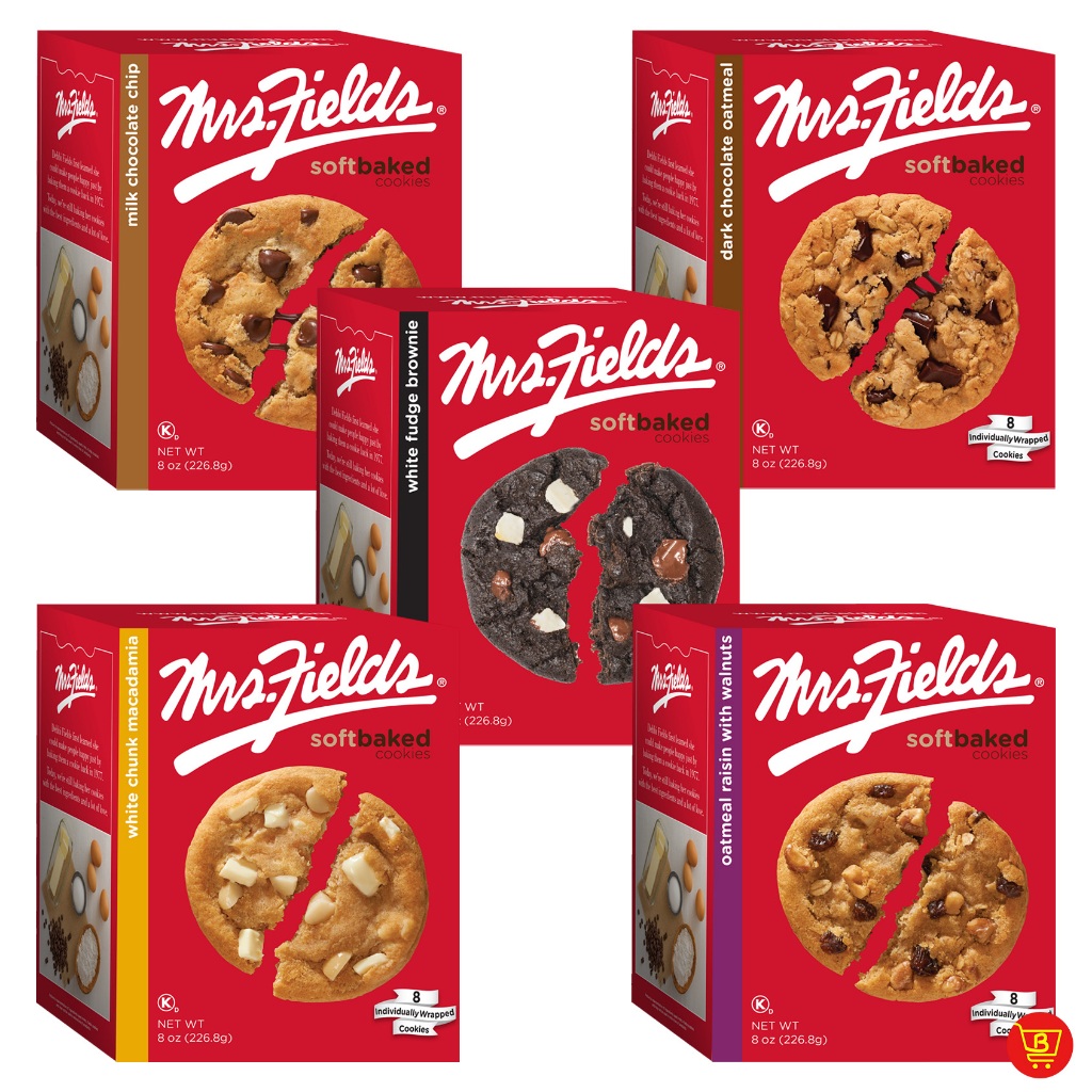 Mrs. Fields Softbaked Cookies, 8 Individually Wrapped Cookies | Shopee ...