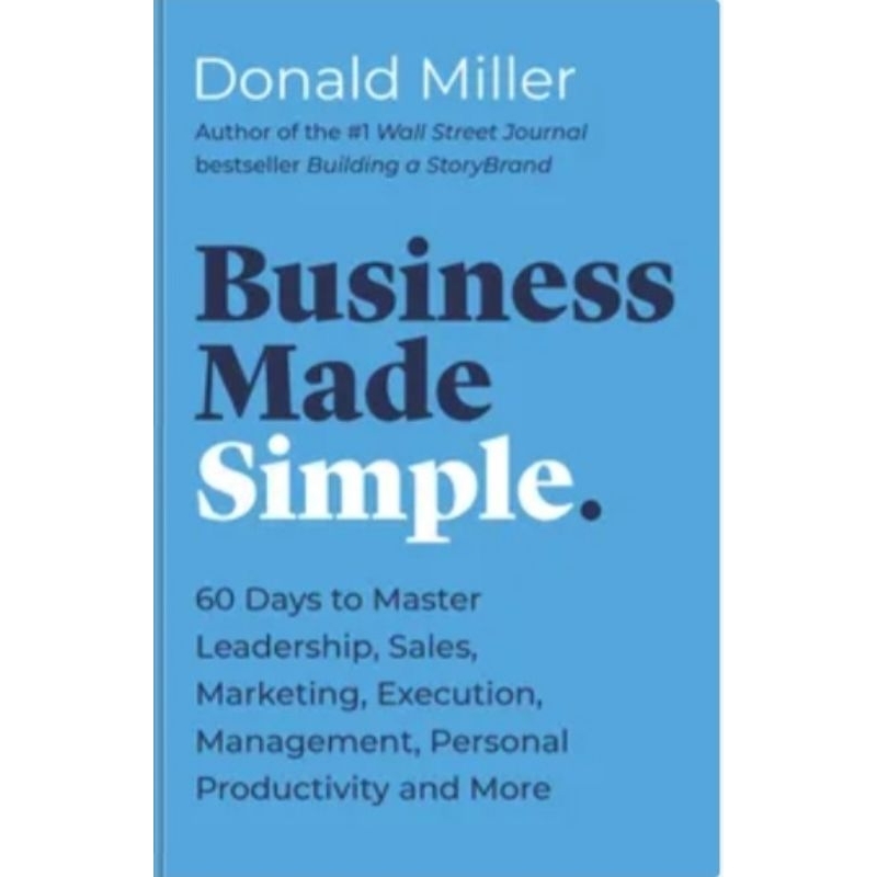 business made simple by donald miller | Shopee Philippines