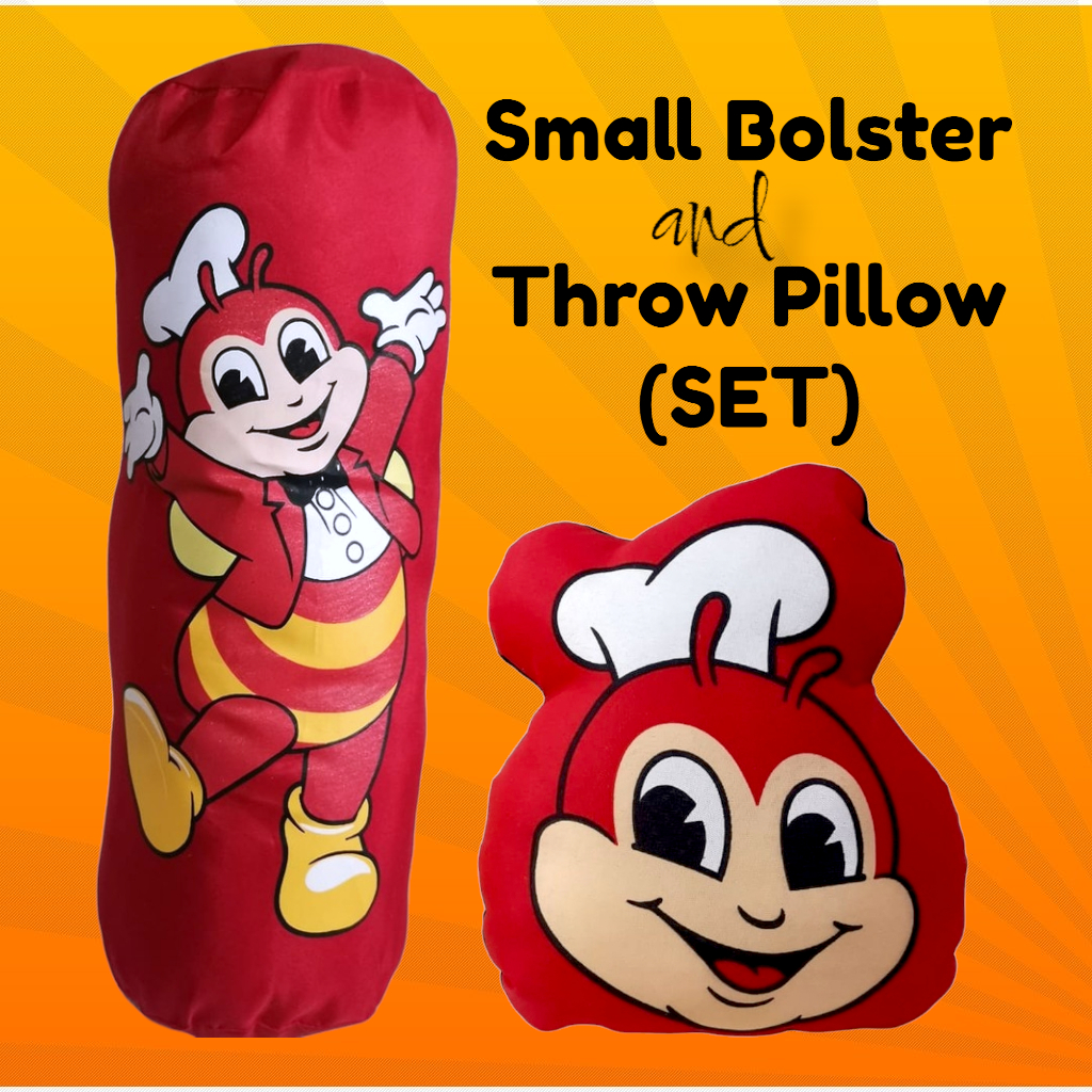 Jollibee SMALL bolster and THROW PILLOW SET Shopee Philippines