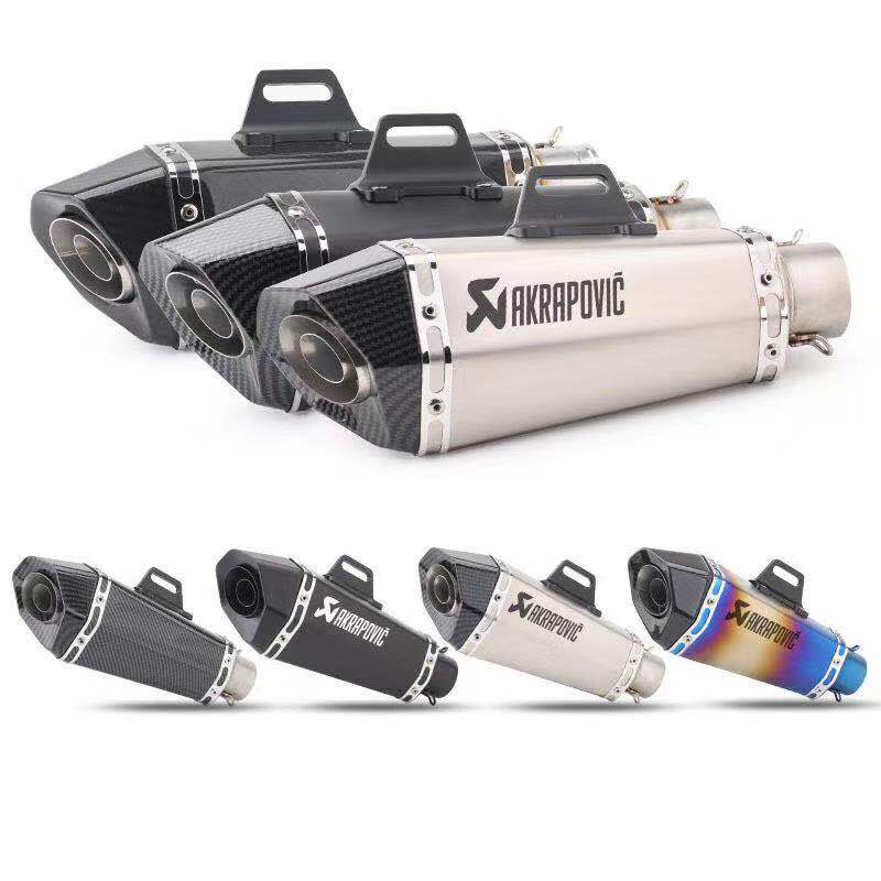 Akrapovic Slant Exhaust Pipe Premium Quality (38-51mm) | Shopee Philippines