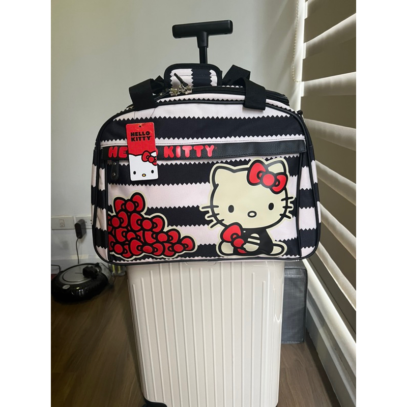 Kitties on Blue Block Weekender Bag