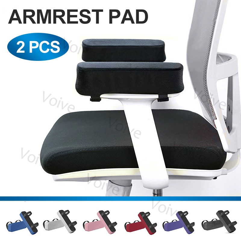 2 PCS Armrest Pad Chair Armrest Cushion Memory Foam Armrest Cover Mat