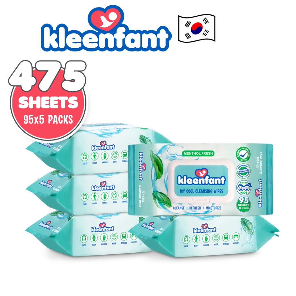 Menthol wet shop wipes