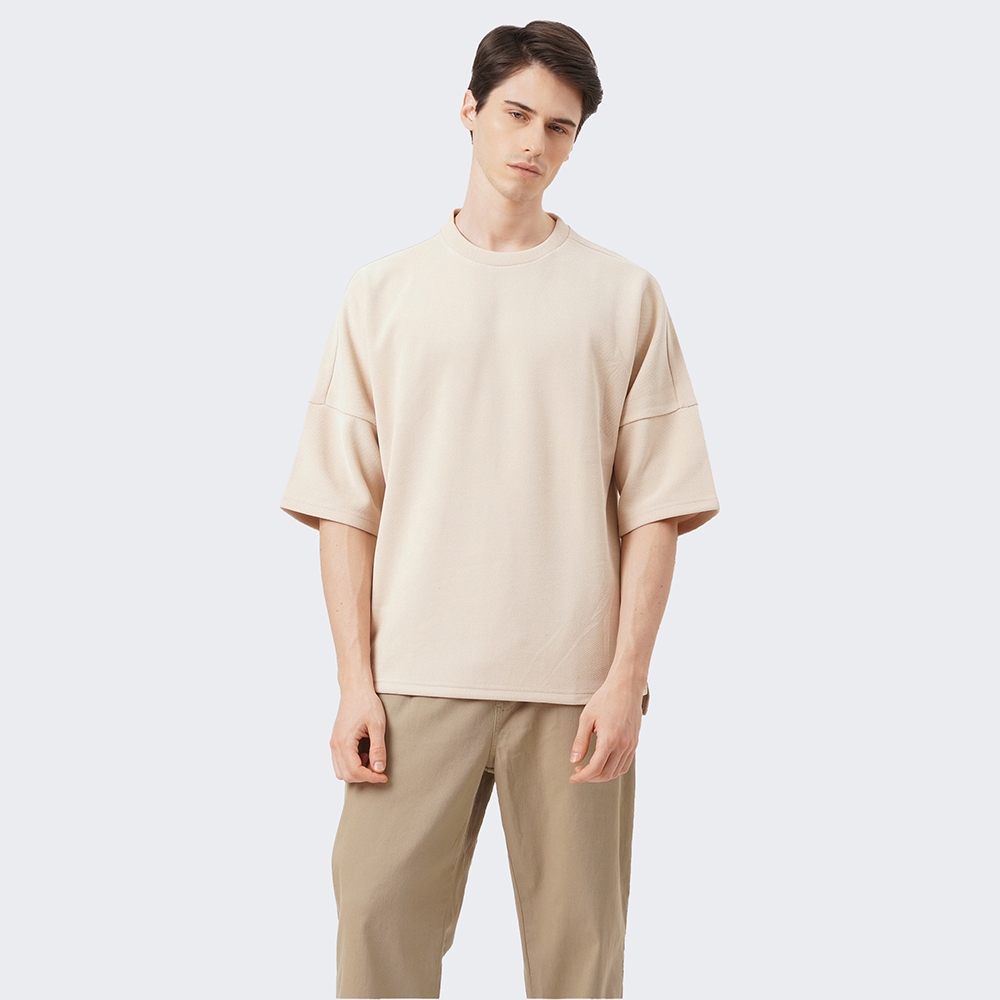 BOCU Men's Textured Drop Shoulder T-Shirt | Shopee Philippines