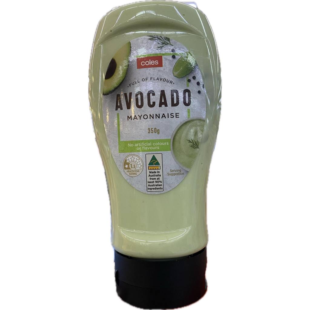 Coles Avocado Mayonnaise 350g Shopee Philippines