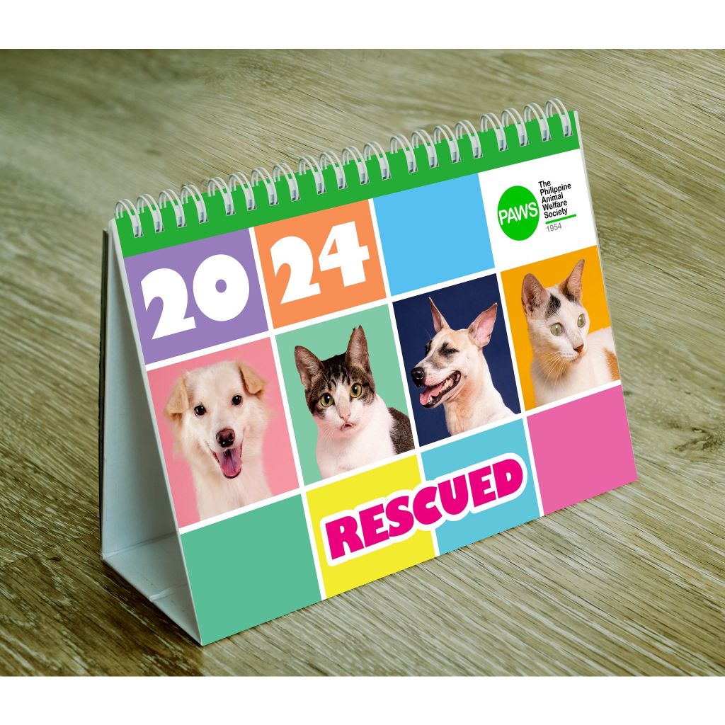 The PAWS 2024 RESCUED Calendar Shopee Philippines