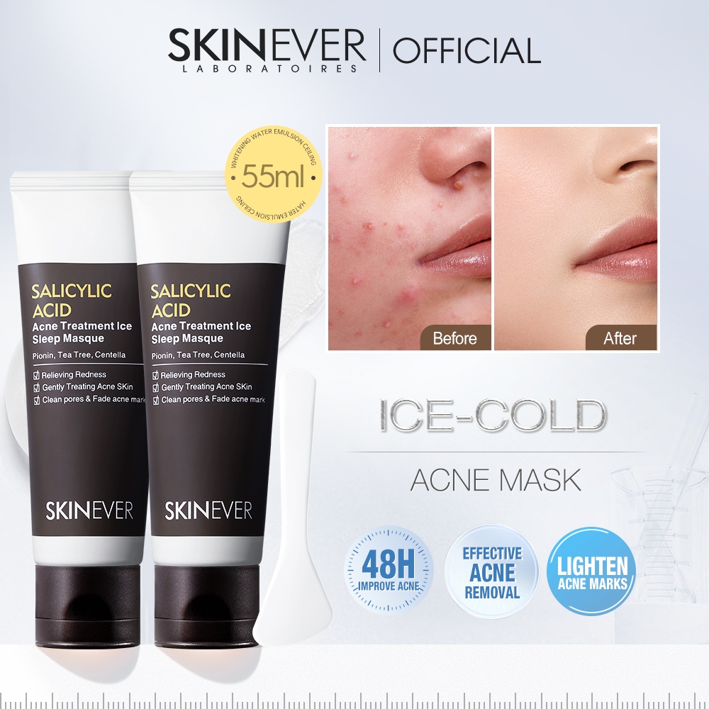 SKINEVER Salicylic Acid Pimple Remover Acne Treatment Ice Sleep Masque