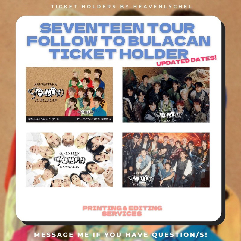 SEVENTEEN CONCERT FOLLOW TOUR TO BULACAN TICKET HOLDER TICKET