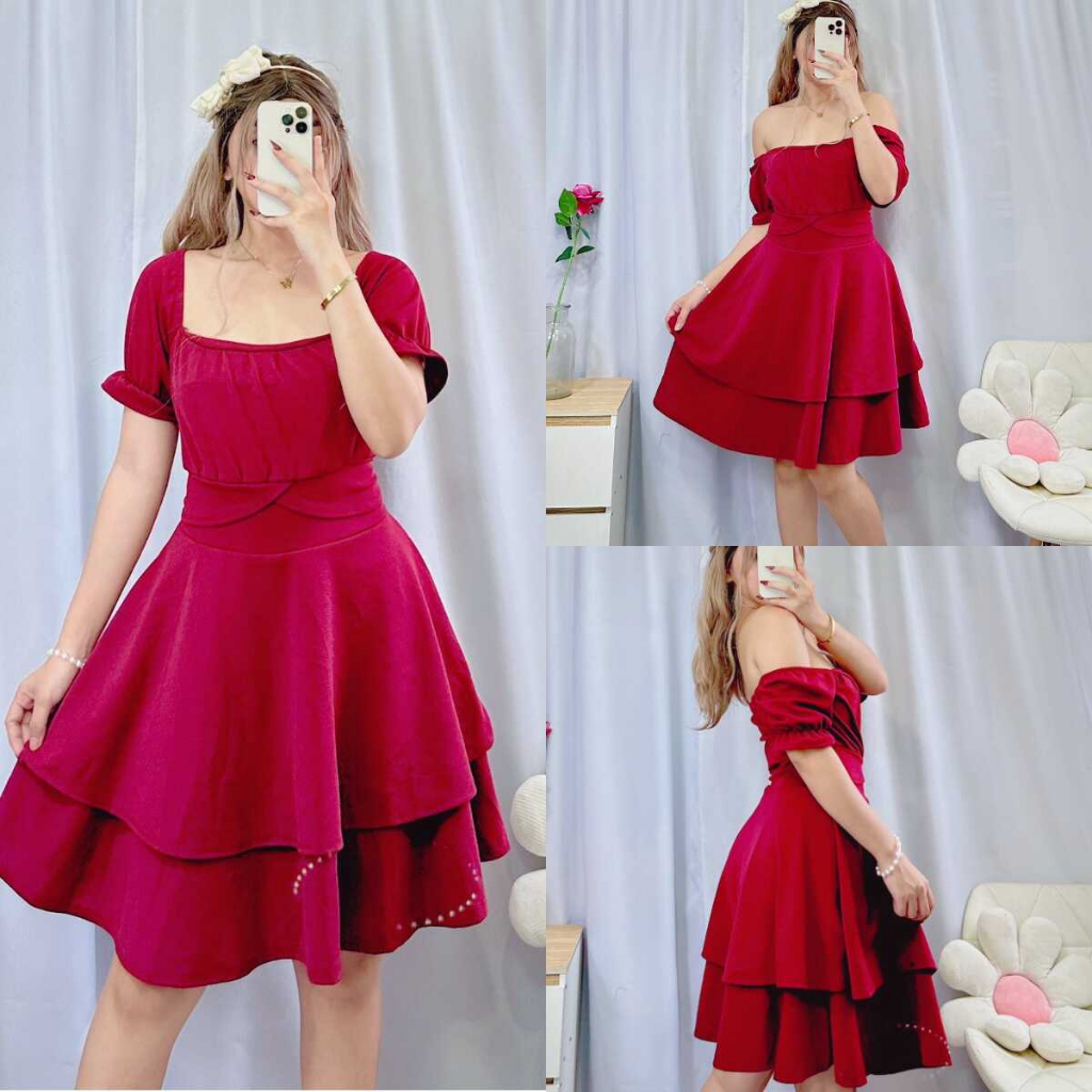 new fashion Korean stely Double Pleated Hem Dress and Maldita Backless ...