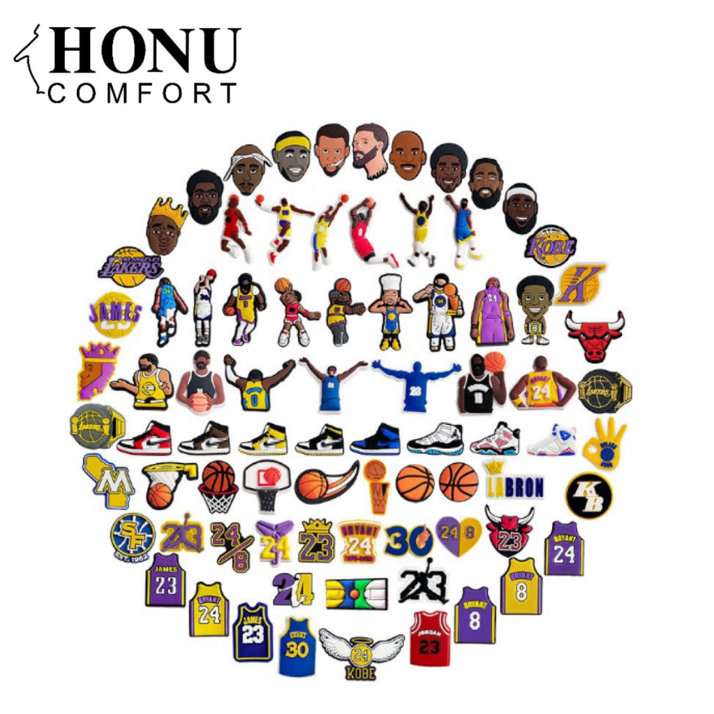 Basketball series jibbitz set crocs clog shoes accessories jibbitz