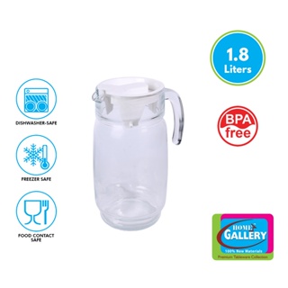 Capacity: 2 Litres 1.85 L Transparent Glass Water Jug, For Restaurant