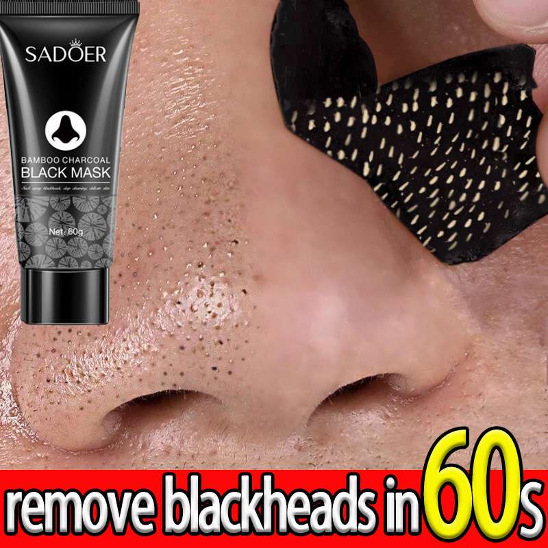 Bamboo Charcoal Blackhead Remover Mask Cream Acne Treatment Deep Clean ...