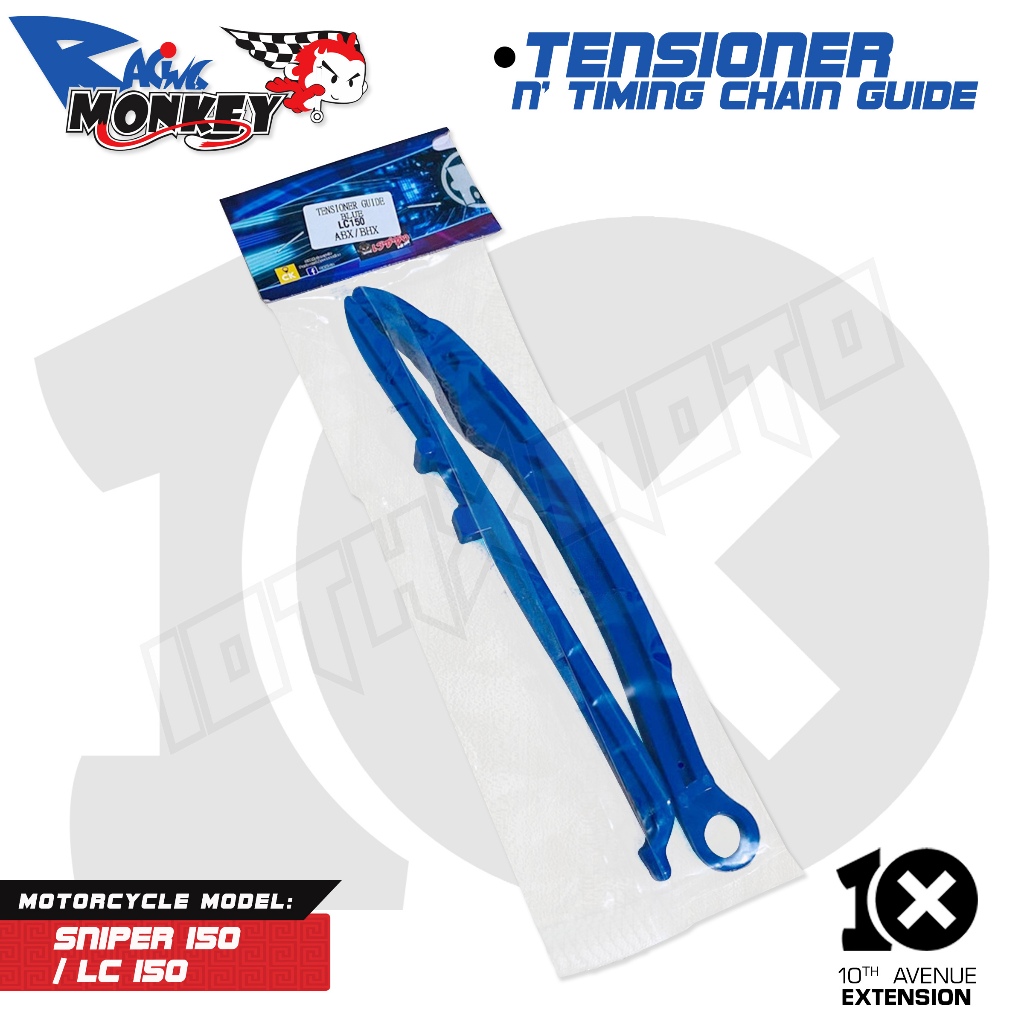 10thX Racing Monkey BLUE Tensioner Guide & Timing Chain Guide for ...