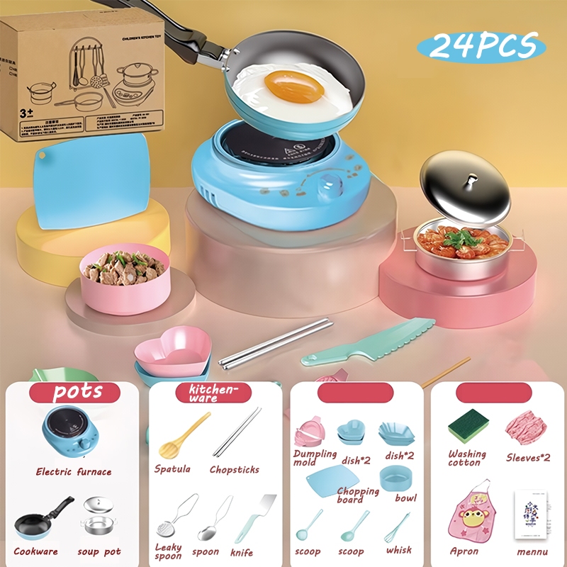Real Mini Cooking Set For Kids Kitchen Toys Set for Kids Girls Kitchen ...