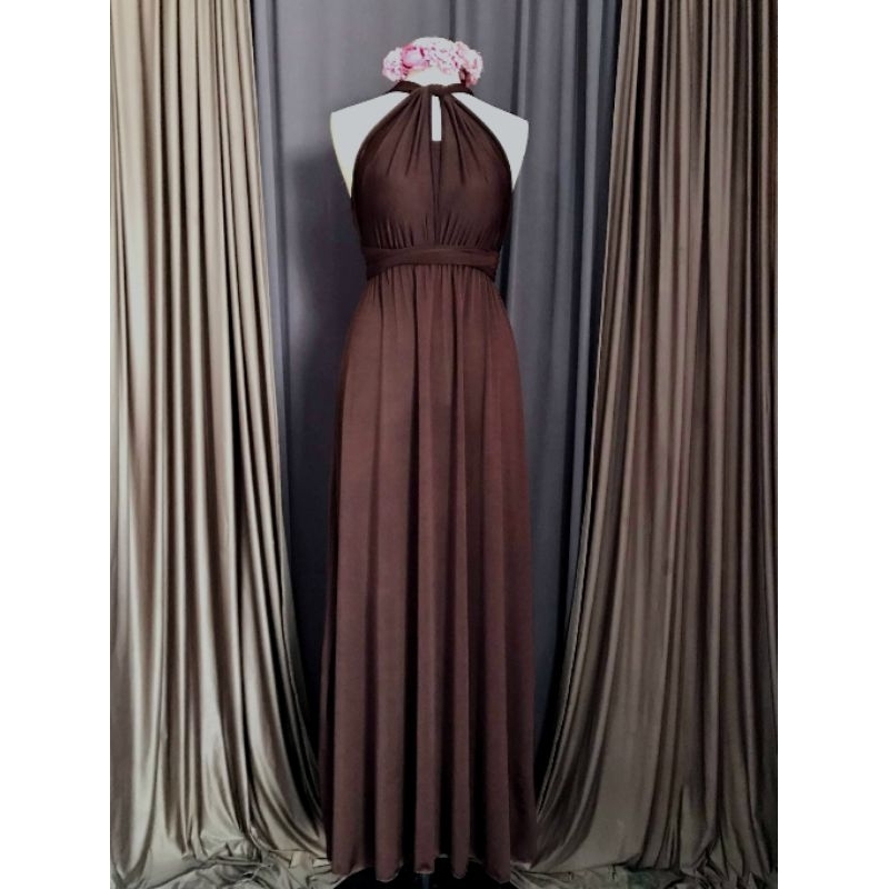 Premium Infinity Dress Floor Length Multiway Maxi Gown w/ Free