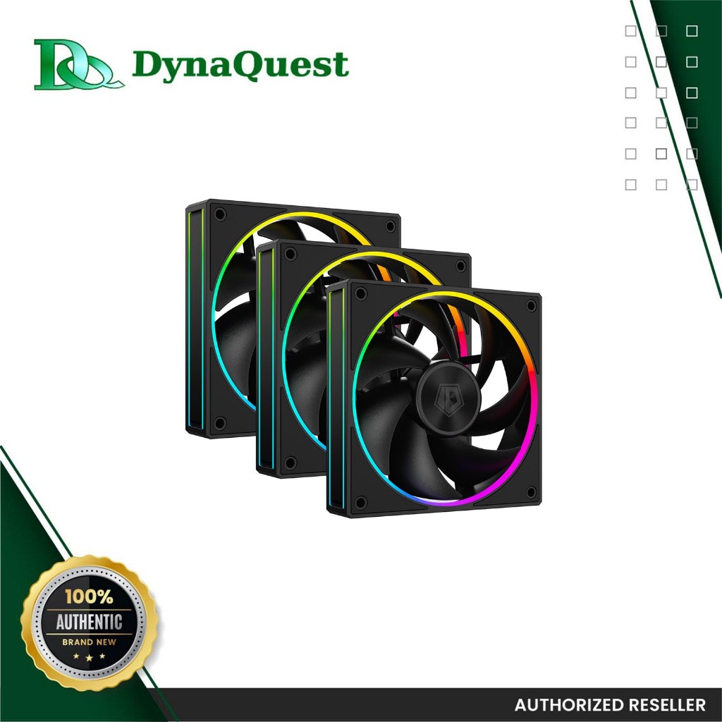 ID Cooling AF-127 aRGB120mm TRIO Fan ( Black AF-127-ARGB-K TRIO / White ...