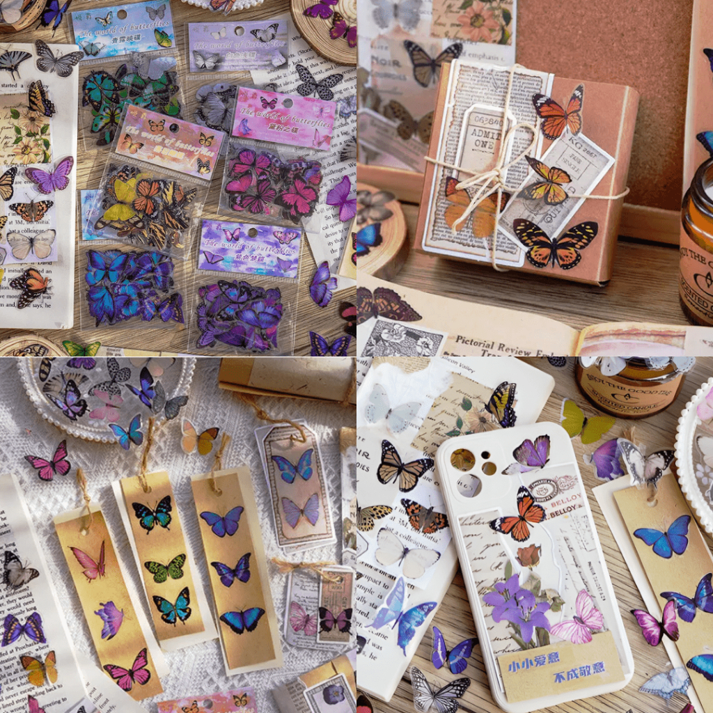 POLARISTATIONERY Enchanted Butterflies PET Sticker Set | Shopee Philippines