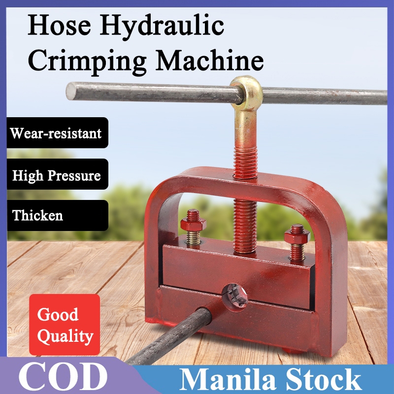 Hose Hydraulic Crimping Machine High Pressure Hose Clamp Press Tools Manual Pipe Press Equipment