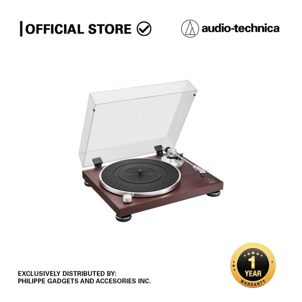 Audio-Technica AT-LPW50BTRW Wireless Fully Manual Belt-Drive Turntable ...